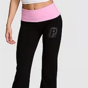 Victoria's Secret Black and Pink Leggings. BRAND NEW WITH TAGS!!